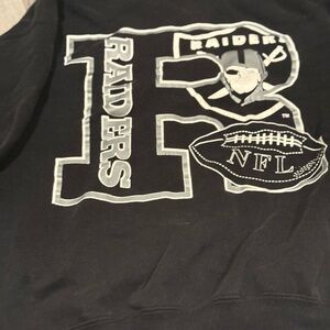 NFL Raiders Black Crewneck Sweater